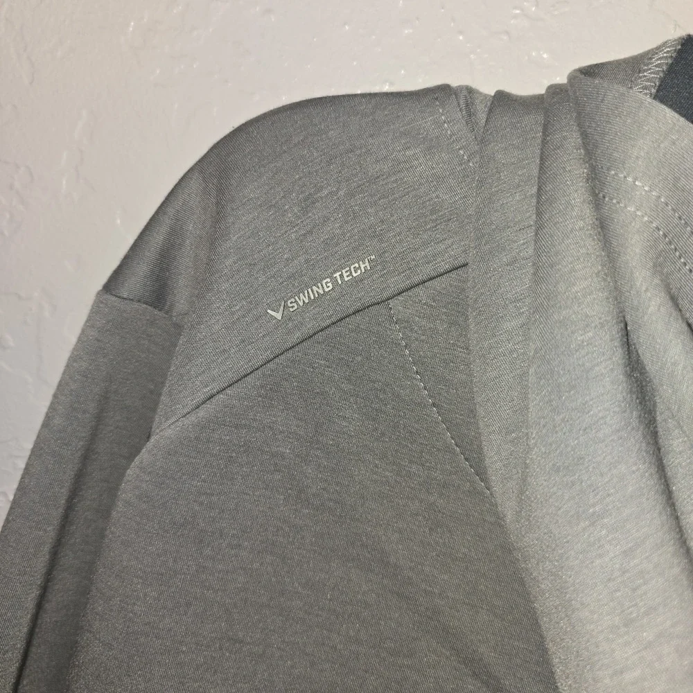 Callaway Quiet Shade HTR Swing Tech Golf Hoodie Large XL Pullover UPF 50‎ Gray